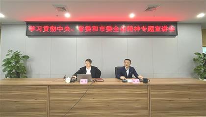 遂寧興業(yè)集團召開學習貫徹中央、省委和市委全會精神專題宣講會